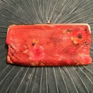 Hobo clutch/wallet, pink floral.